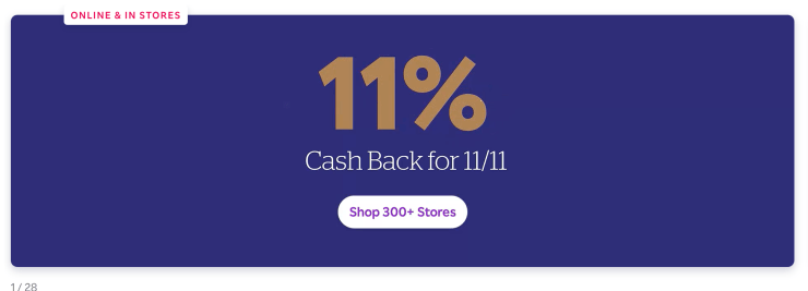 Rakuten Special: Earn 11&/11x American Express Points at 200+ retailers (One Day Only)