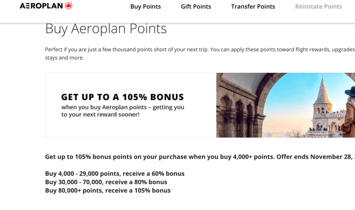 Aeroplan Selling Miles with a Big Bonus: Should you Bite?